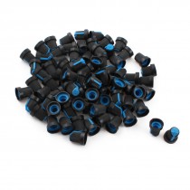 80Pcs 5.5mm Knurled Shaft Blue Top Taper Volume Knob Cap for Potentiometer Pot
