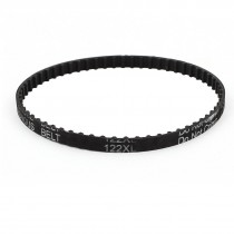 122XL 025 61 Teeth 6.4mm Width 309.88mm Pitch Length Timing Belt Black
