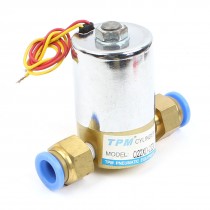 Direct Acting 2 Way PC12 01 Quick Fitting Solenoid Valve AC220V