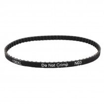 XL-136 68 Teeth 025 6.4mm Width Black Rubber Cogged Industrial Timing Belt 13.6"