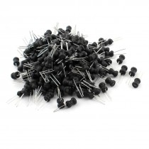 200Pcs 100uH 500mA 6x8mm 10% Tolerance Shielded Radial Lead Inductor Black