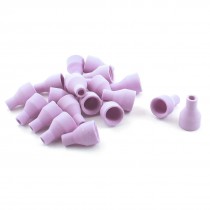20 Pcs 14mm Female Thread Purple Ceramic Nozzle 6mm x 30mm for Welding Torch