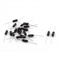 20Pcs 3.3uH 500mA 3x6mm 10% Tolerance Shielded Axial Leaded Inductor Black