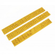 7mm Thick Fraction Number Rubber Stamp Coder Set for Ink Stamping Machine
