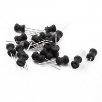 20Pcs 1mH 350mA 6x8mm 10% Tolerance Shielded Radial Lead Inductor Black