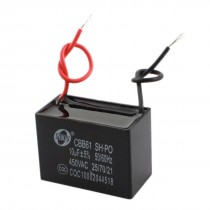 10uF 50/60Hz AC 450V CBB61 2 Wired Connector Electric Motor Running Capacitor