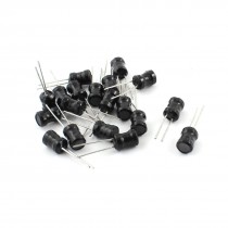 20Pcs 30mH 30mA 6x8mm 10% Tolerance Shielded Radial Lead Inductor Black