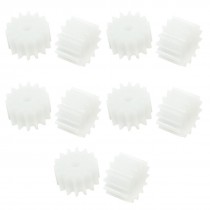 10 Pcs White Plastic 8 x 5mm Wheel Gears for RC Electrical Models