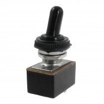 AC 220V 3A 115V 6A ON/OFF 2 Position SPST 2 Pins Toggle Switch w Waterproof Boot