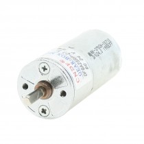 4mmx11mm Shaft 25mm Dia Cylinder Shaped Gear Motor 200 RPM 24V DC