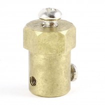 5mm Shaft Screw Clamp Motor Wheel Brass Coupler Coupling