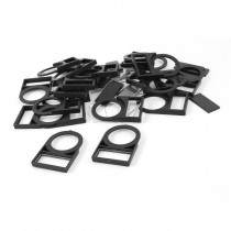 22mm Ring Dia Plastic Push Button Switch Panel Label Frame Holder 20 Pcs