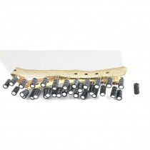 30 Pcs 220uF 16V 105C Radial Electrolytic Capacitors Black 6.3x12mm