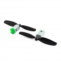 2Pcs RC Quadcopter DC3.7V 23800RPM Coreless Micro Motor w 2-blade Propeller
