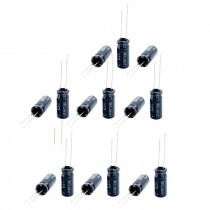 15Pcs PCB Board 1200uF Radial Electrolytic Capacitors Navy Blue 8x20mm