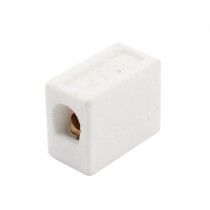 Connector Porcelain Ceramic Terminal Block 2 Way 2 Hole AC 250V 425C