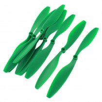 RC Multirotor Part Green Plastic 2 Blades CW/CCW Propeller 1045 4 Pairs