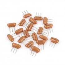 20 Pieces Radial Leaded 3Pins Ceramic Filter Crystal Resonators 4.5MHz Frequency
