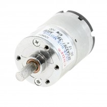 100RPM 12VDC 2P 6mm Shaft Diameter 2 Pins Electric Geared Box Motor