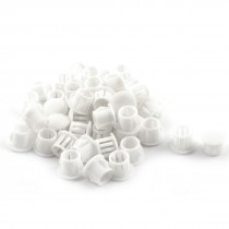 SKT-10 9.5mm Round White Snap in Mounting Locking Hole Plug Fastener 50Pcs