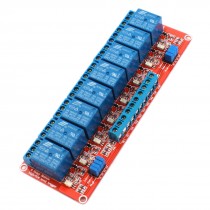 High/Low Level Trigger Optocoupler PLC Relay Module DC 5V 10A 8 Way for Arduino