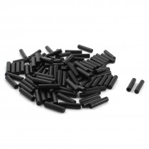 100Pcs 6x25mm PCB Test Flat End Fixture Parts Plate POM Stand Fixed Rod Black