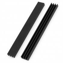 2 x Black Aluminum Radiator Heat Sink Heatsink 100x11x5mm