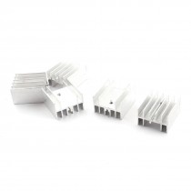 5pcs Electronic Components 23mmx16mmx25mm Aluminium Cooler Heatsink Fin + Needle