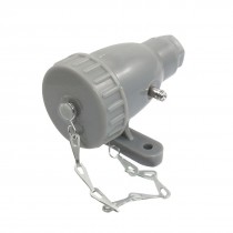 250VAC 10A 2P+E Outdoor Mount CZF2-2 Marine Socket Gray w Cover