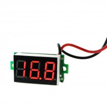 DC 3.2-30V 2-Wire 3 Digits Red LED Voltmeter Battery Voltage Monitor