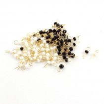 100 x PCB Board Breadboard DIY Electronic Test Endpoint Pin White + Black