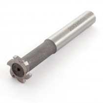 HSS Straight Shank 6 Flutes 20mm Cutting Dia 3mm T Slot Cutter End Mill