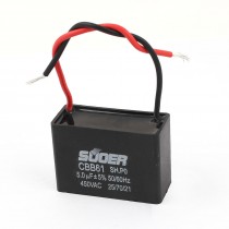 CBB61 5uF 5% Polypropylene Film Motor Run Capacitor AC 450V for Washer