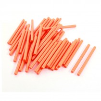 50 Pcs Orange Glitter Glue Adhesive Sticks 0.28" x 4" for Electric Hot Melt Gun