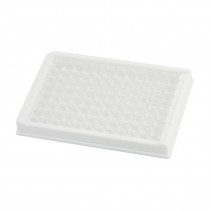 White Clear Plastic Rectangle Shaped 96 Slots Medium Binding Elisa Plate
