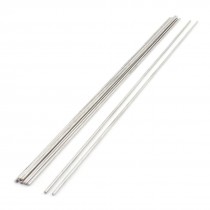 2.5mm Dia 350mm Length Stainless Steel RC Model Car Gear Axle Rod 10 Pcs