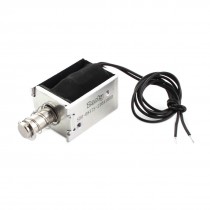 AC 220V 0.22A 10mm 800g 10% Open Frame Push Pull Type Solenoid Electromagnet