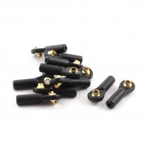 12Pcs RC Car Spare Parts Tie Rod Ends Brass Ball Link 3x2.5x27mm