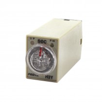 H3Y-4 AC 220V Coil 0-60 Sec 8Pin 4PDT 4NO 4NC Timer Delay Relay