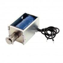 DC 14V 0.23A 2mm Stroke 120g Force Open Frame Pull Solenoid Electromagnet