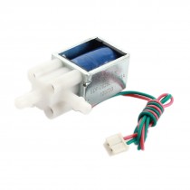 12V 0.19A 26cm Wire Lead 2 Outlets Open Frame DC Solenoid Electromagnet Valve