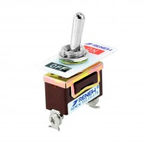 SPST ON-OFF 2 Position 2 Screw Terminals Toggle Switch AC 15A/250V 20A/125V