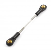 RC Model Spare Parts Plastic Double Ball Link Ends Push Rod 2x2x35mm Black