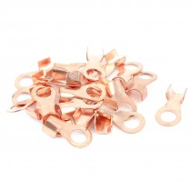 20Pcs 5A Open Copper Battery Crimp Terminal Wire Lugs 5mm Ring for #10 Stud