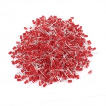 1000 Pcs 5mm Dia Round Head Red Light Emitting Diode LED Bulb Lamp