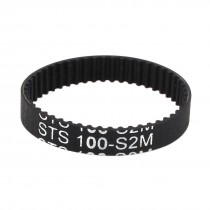 S2M-100 50 Teeth 2mm Pitch 6mm Width Industrial Timing Belt Black