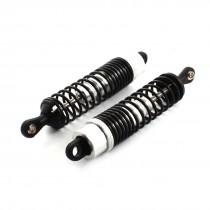 2pcs RC Model 1:10 Car Off Road Vehicle Aluminum Shock Absorber 85mm Silver Tone