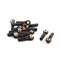 12Pcs RC Car Spare Parts Tie Rod Ends Brass Ball Link 2x2x24mm