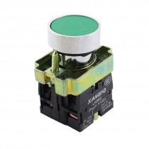 AC240V 3A NC + NO Green Head Momentary Round Push Button Switch LA86E
