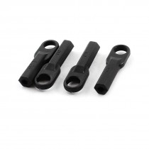 4Pcs RC Model Helicopter Spare Parts Push Rod End Link 2.3x26mm Black